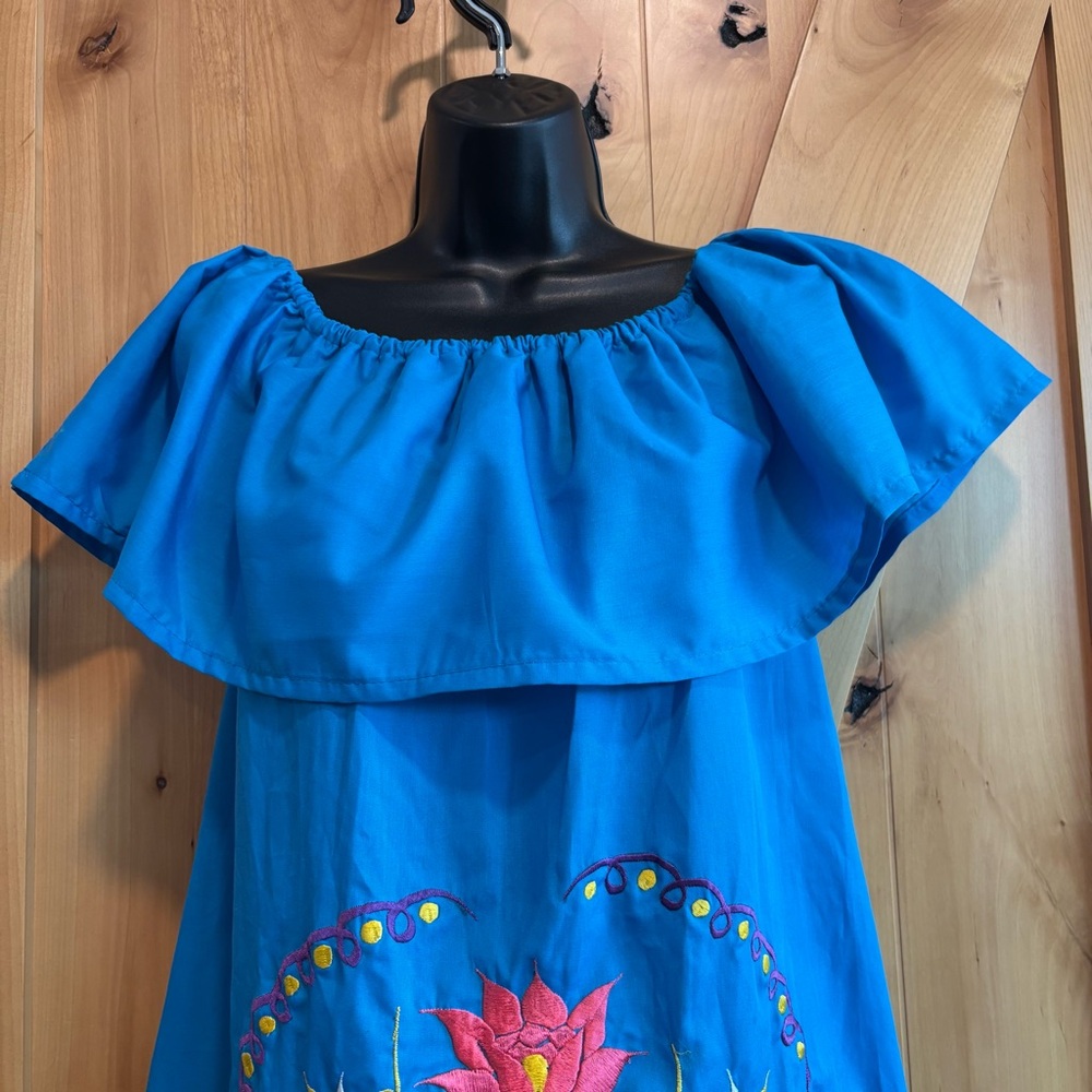 Colorful Embroidered Dress - Picture 2 of 10